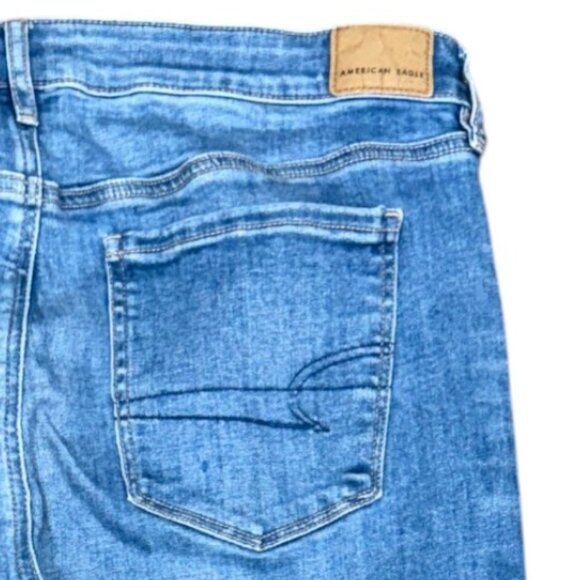 AMERICAN EAGLE Women's Ne(x)t Level Stretch Low-Rise Flare Jeans | Size 14 R - Picture 10 of 13